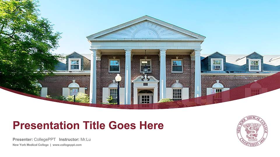 New York Medical College Course/Courseware Creation PPT Template16:9 ratio PPT effect preview image