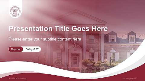 New York Medical College Lecture Sharing and Networking Event PPT Template