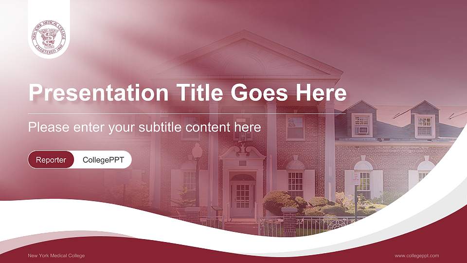 New York Medical College Lecture Sharing and Networking Event PPT Template16:9 ratio PPT effect preview image