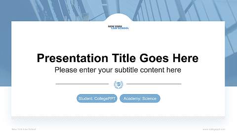 New York Law School National Scholarship Defense PPT Template