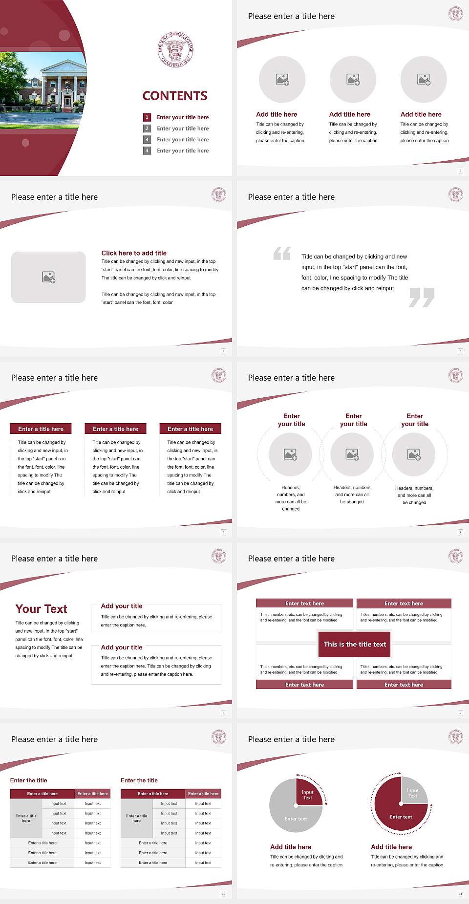 New York Medical College Course/Courseware Creation PPT Template4:3 ratio PPT effect preview image2