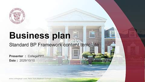 New York Medical College Competition/Entrepreneurship Contest PPT Template