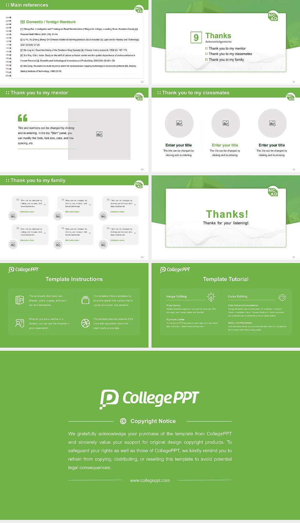 Northwest College of Art & Design Graduation Thesis Defense PPT Template16:9 ratio PPT effect preview image7