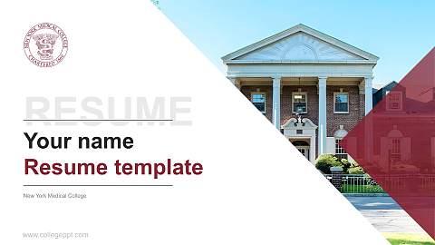 New York Medical College Resume PPT Template