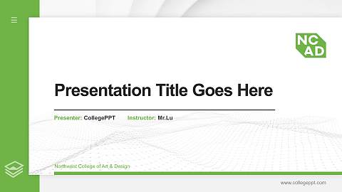 Northwest College of Art & Design Thesis Proposal/Graduation Defense PPT Template