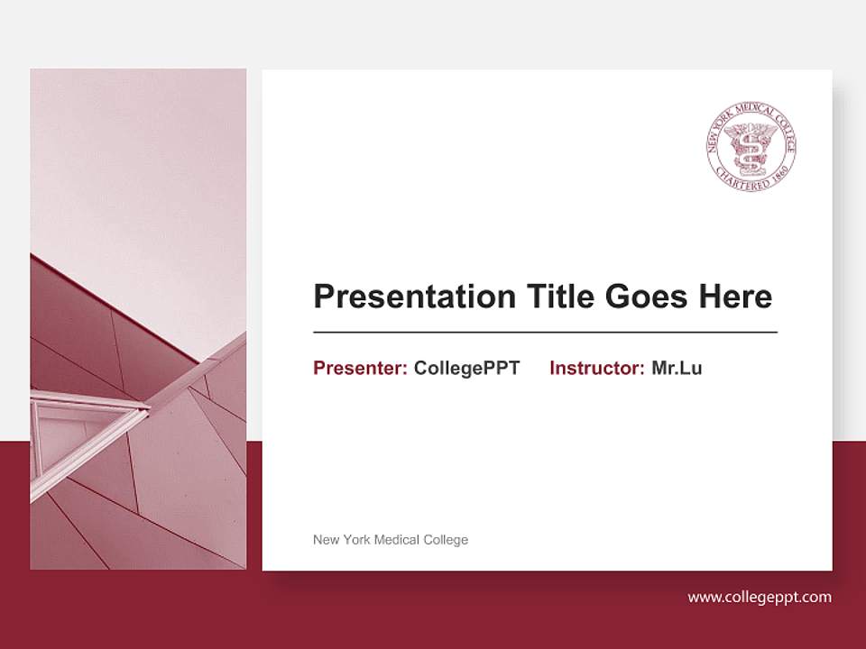 New York Medical College General Purpose PPT Template4:3 ratio PPT effect preview image6