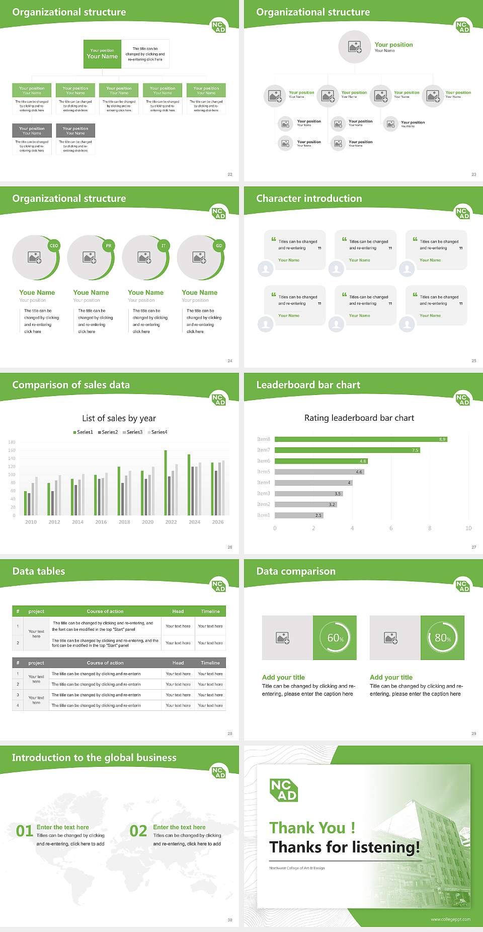 Northwest College of Art & Design Academic Presentation/Research Findings Report PPT Template4:3 ratio PPT effect preview image4