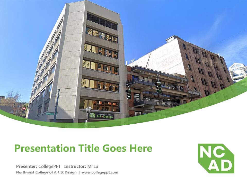 Northwest College of Art & Design Course/Courseware Creation PPT Template4:3 ratio PPT effect preview image5