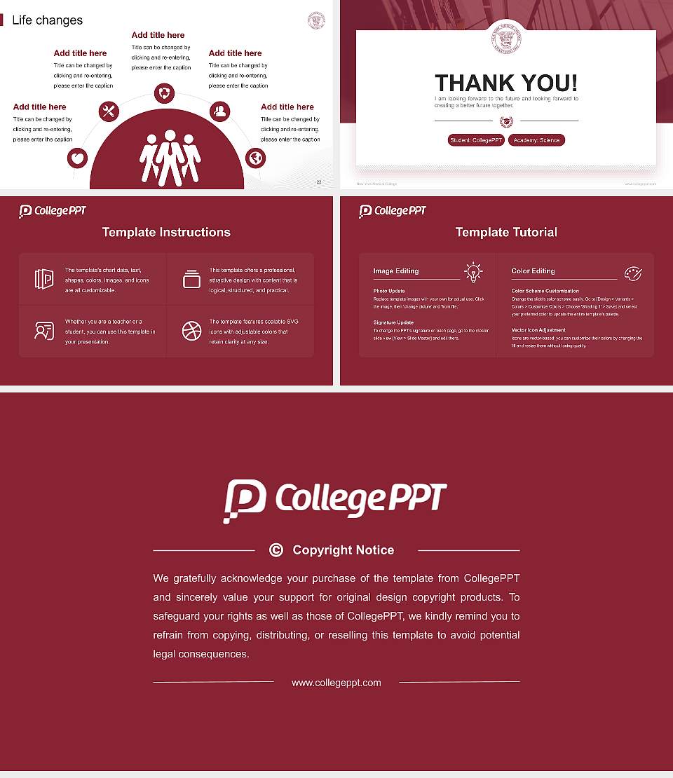 New York Medical College National Scholarship Defense PPT Template16:9 ratio PPT effect preview image4