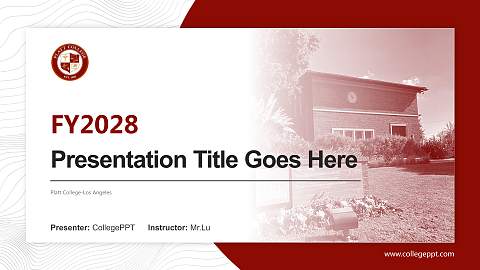 Platt College-Los Angeles Academic Presentation/Research Findings Report PPT Template