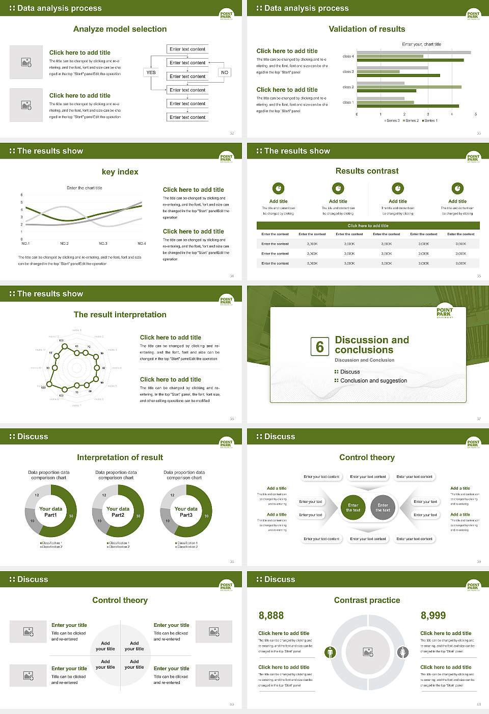Point Park University Graduation Thesis Defense PPT Template16:9 ratio PPT effect preview image5