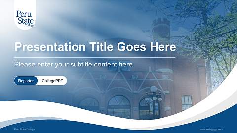Peru State College Lecture Sharing and Networking Event PPT Template