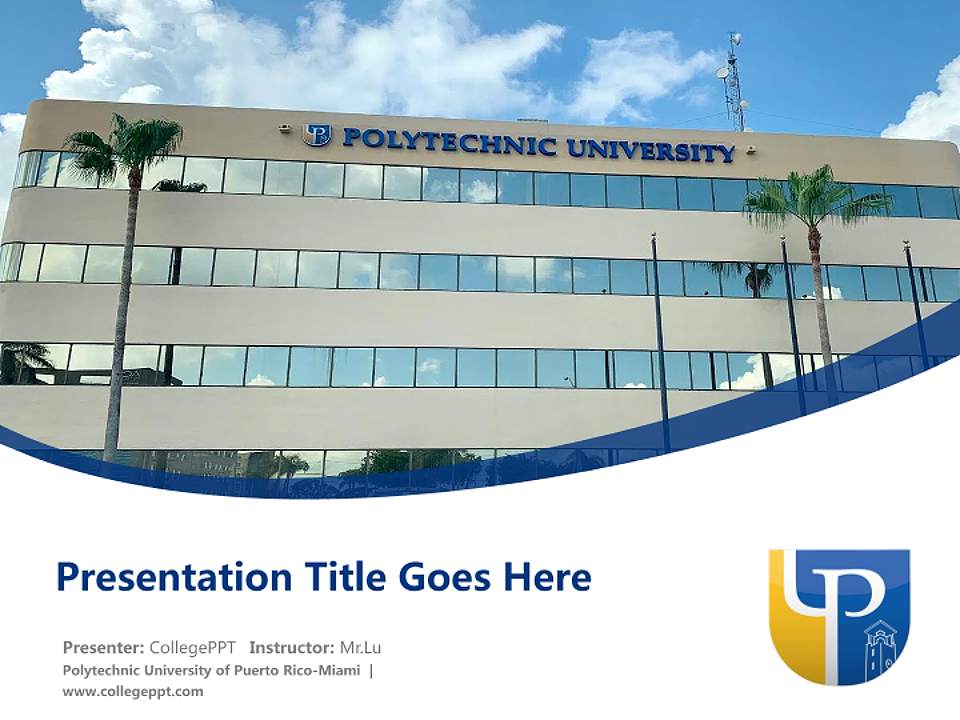 Polytechnic University of Puerto Rico-Miami Course/Courseware Creation PPT Template4:3 ratio PPT effect preview image5