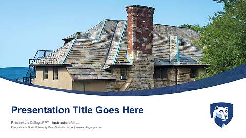 Pennsylvania State University-Penn State Hazleton Course/Courseware Creation PPT Template