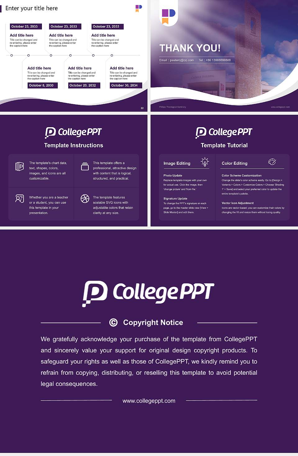 Phillips Theological Seminary Lecture Sharing and Networking Event PPT Template4:3 ratio PPT effect preview image4