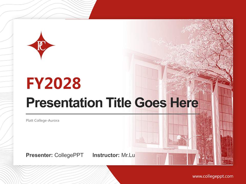 Platt College-Aurora Academic Presentation/Research Findings Report PPT Template4:3 ratio PPT effect preview image5