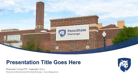 Pennsylvania State University-Penn State Shenango Course/Courseware Creation PPT Template