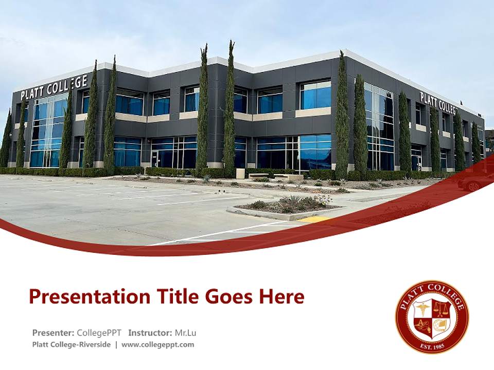 Platt College-Riverside Course/Courseware Creation PPT Template4:3 ratio PPT effect preview image5