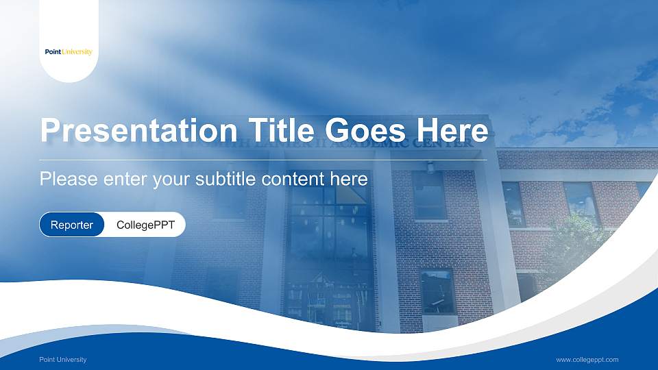 Point University Lecture Sharing and Networking Event PPT Template16:9 ratio PPT effect preview image