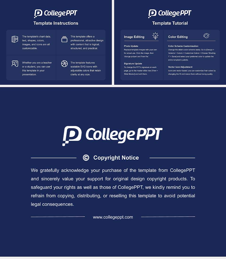 Pepperdine University Course/Courseware Creation PPT Template4:3 ratio PPT effect preview image5