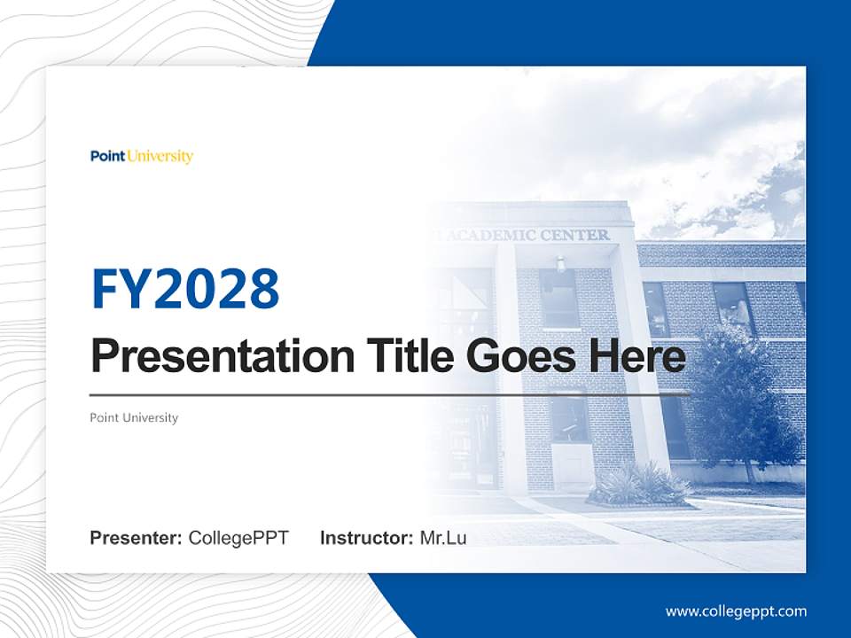 Point University Academic Presentation/Research Findings Report PPT Template4:3 ratio PPT effect preview image5
