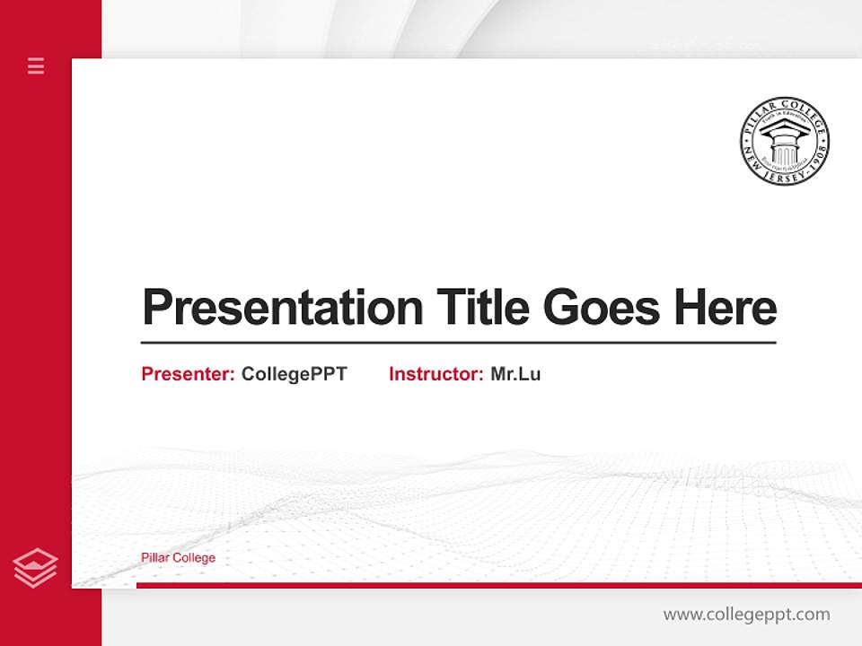 Pillar College Thesis Proposal/Graduation Defense PPT Template4:3 ratio PPT effect preview image5