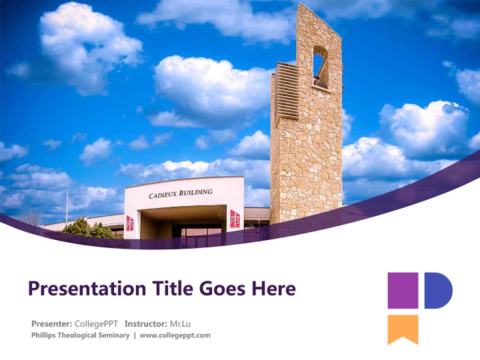 Phillips Theological Seminary Course/Courseware Creation PPT Template4:3 ratio PPT effect preview image5