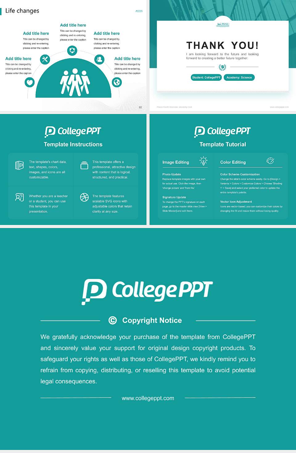 Ponce Health Sciences University-East National Scholarship Defense PPT Template4:3 ratio PPT effect preview image4
