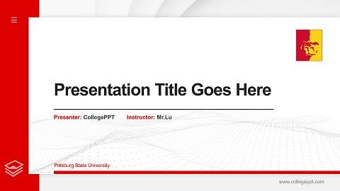 Pittsburg State University Thesis Proposal/Graduation Defense PPT Template