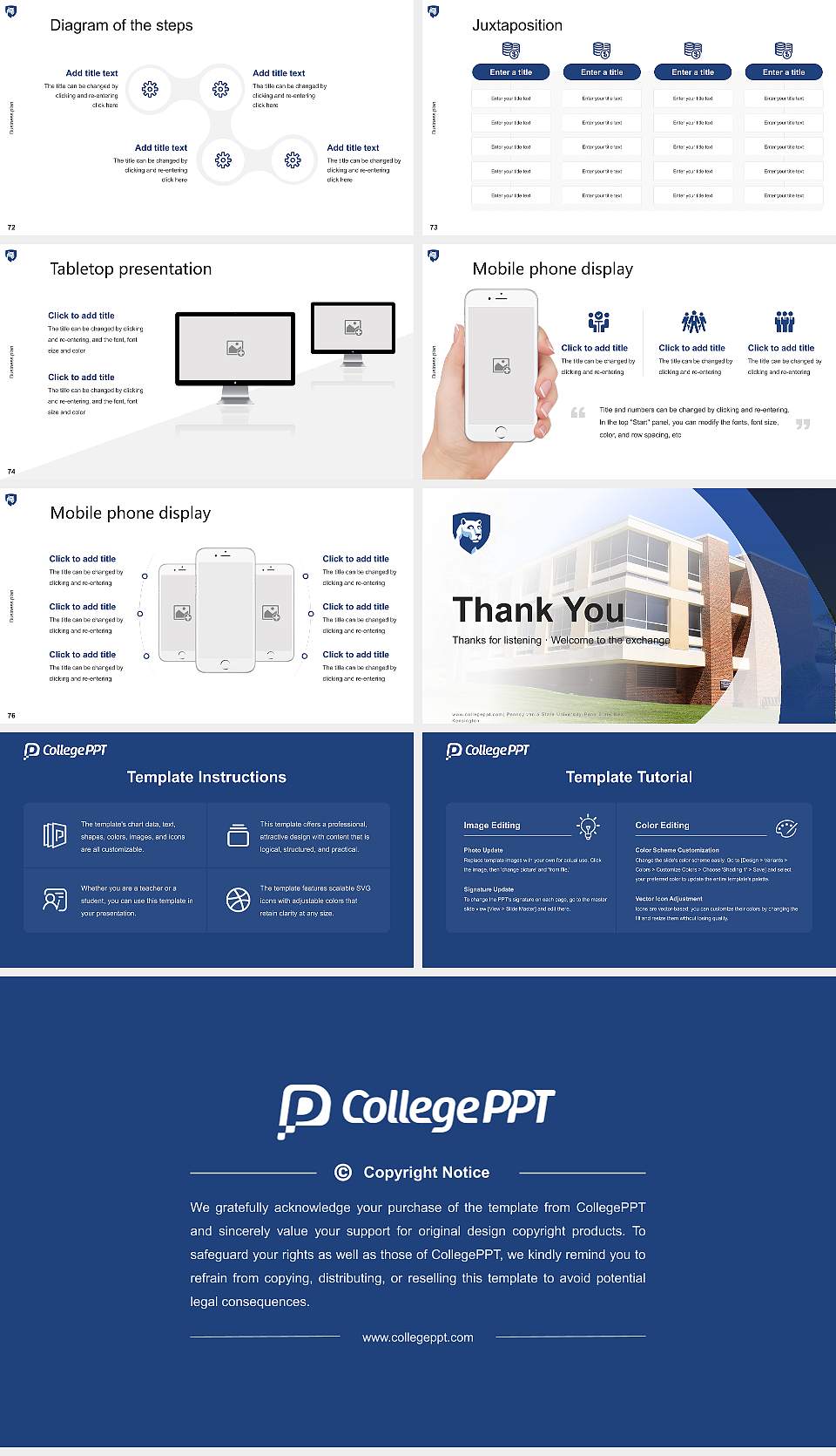 Pennsylvania State University-Penn State New Kensington Competition/Entrepreneurship Contest PPT Template16:9 ratio PPT effect preview image9