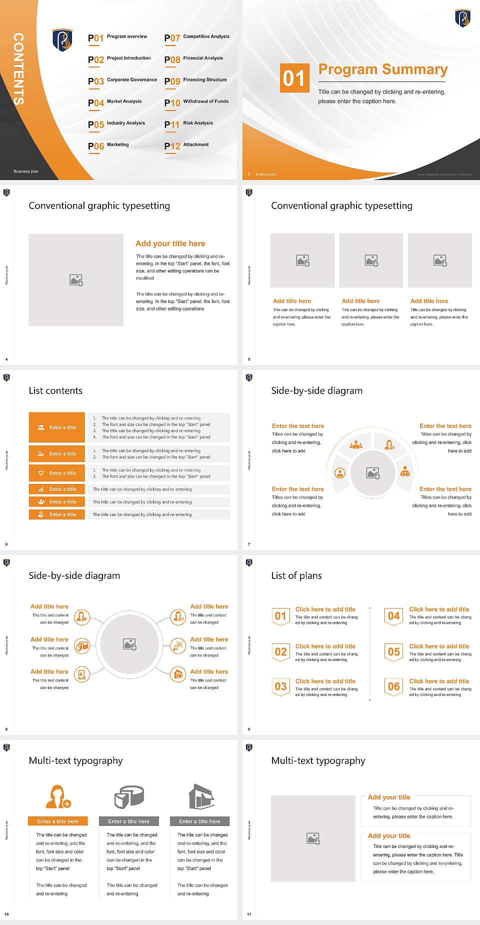 Phoenix Seminary Competition/Entrepreneurship Contest PPT Template4:3 ratio PPT effect preview image2
