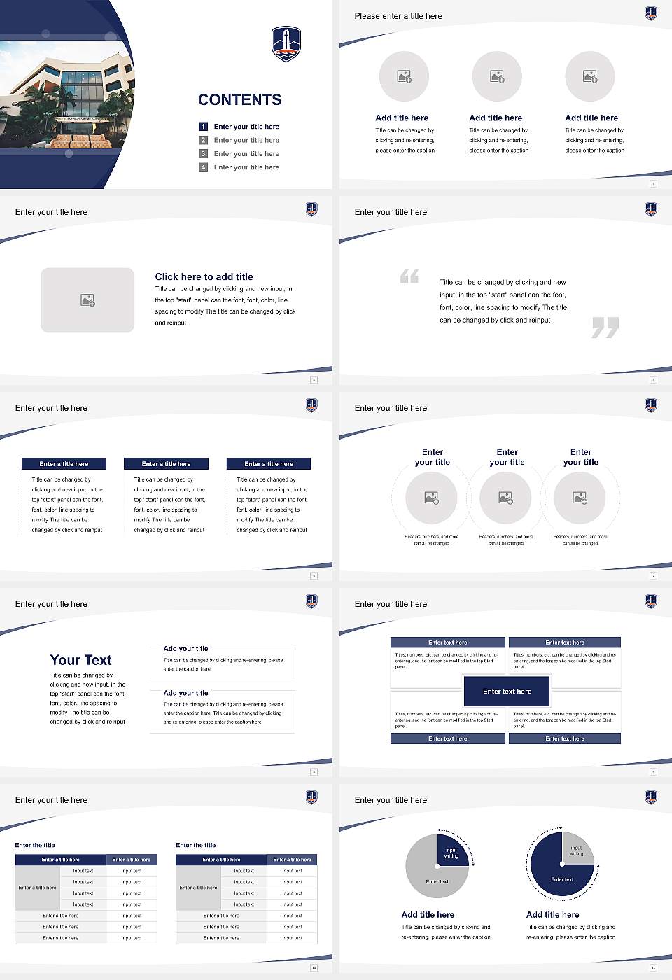 Pepperdine University Course/Courseware Creation PPT Template16:9 ratio PPT effect preview image2