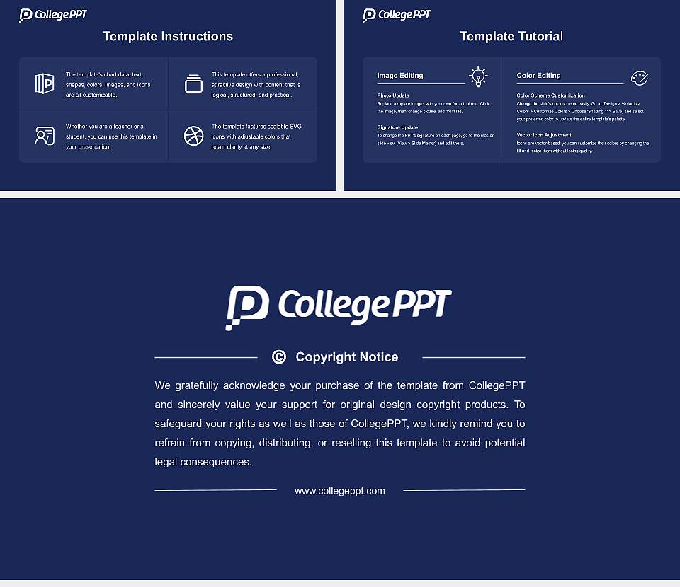 Pepperdine University Course/Courseware Creation PPT Template16:9 ratio PPT effect preview image5