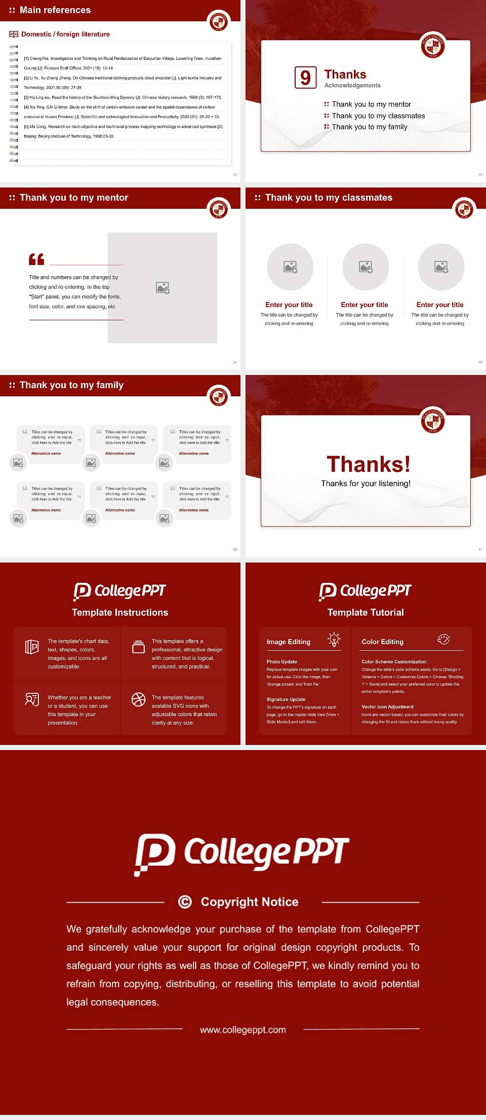 Platt College-Los Angeles Graduation Thesis Defense PPT Template4:3 ratio PPT effect preview image7