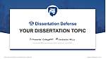 Pennsylvania State University-Penn State Harrisburg Graduation Thesis Defense PPT Template