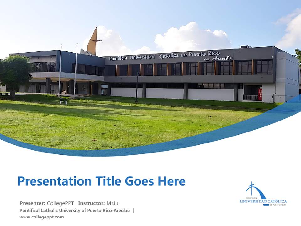 Pontifical Catholic University of Puerto Rico-Arecibo Course/Courseware Creation PPT Template4:3 ratio PPT effect preview image5