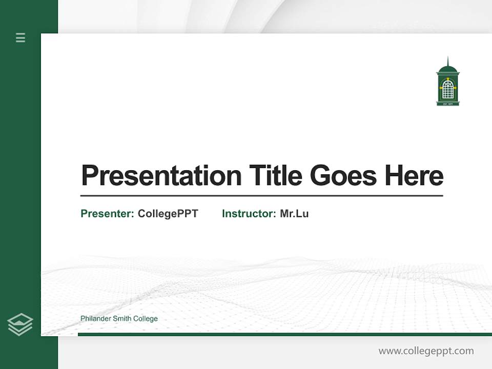 Philander Smith College Thesis Proposal/Graduation Defense PPT Template4:3 ratio PPT effect preview image5