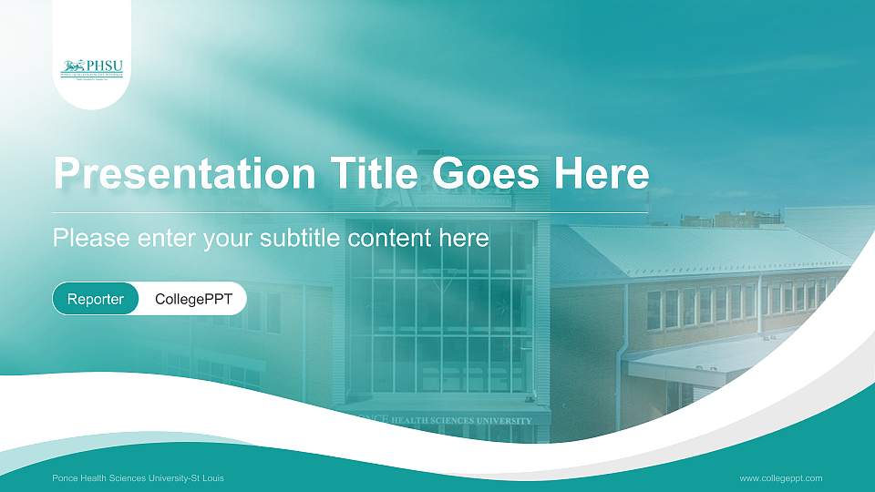 Ponce Health Sciences University-St Louis Lecture Sharing and Networking Event PPT Template16:9 ratio PPT effect preview image