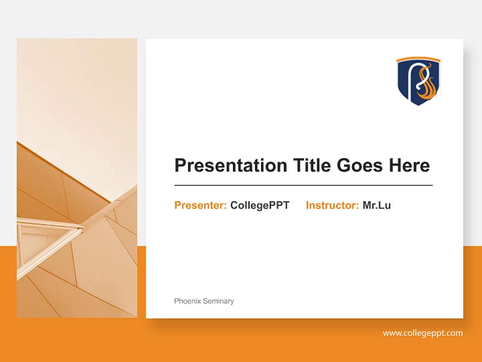 Phoenix Seminary General Purpose PPT Template4:3 ratio PPT effect preview image6