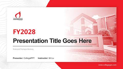 Pentecostal Theological Seminary Academic Presentation/Research Findings Report PPT Template