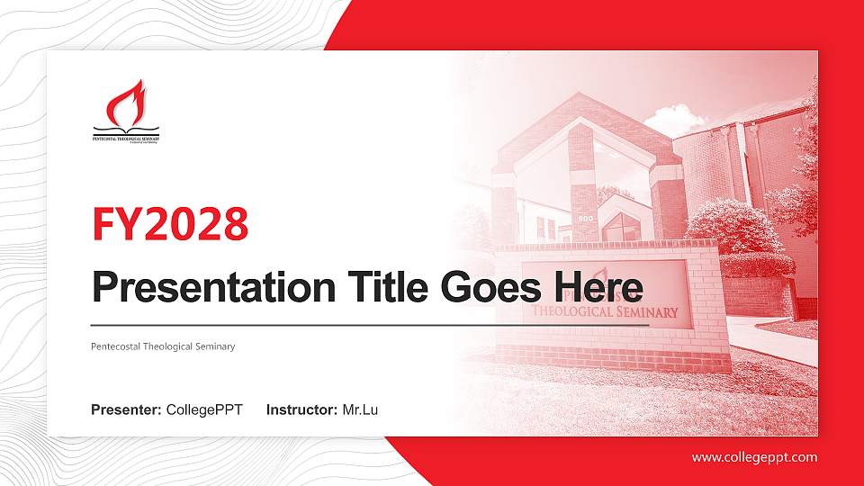 Pentecostal Theological Seminary Academic Presentation/Research Findings Report PPT Template16:9 ratio PPT effect preview image1
