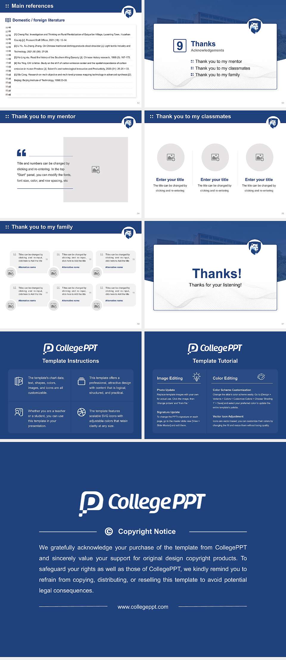 Pennsylvania State University-Penn State Greater Allegheny Graduation Thesis Defense PPT Template4:3 ratio PPT effect preview image7