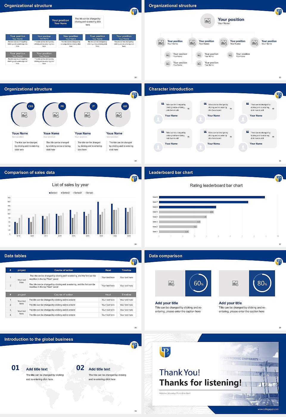 Polytechnic University of Puerto Rico-Miami Academic Presentation/Research Findings Report PPT Template16:9 ratio PPT effect preview image4