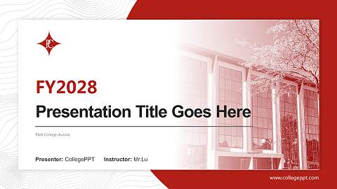 Platt College-Aurora Academic Presentation/Research Findings Report PPT Template