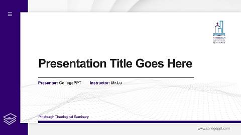 Pittsburgh Theological Seminary Thesis Proposal/Graduation Defense PPT Template