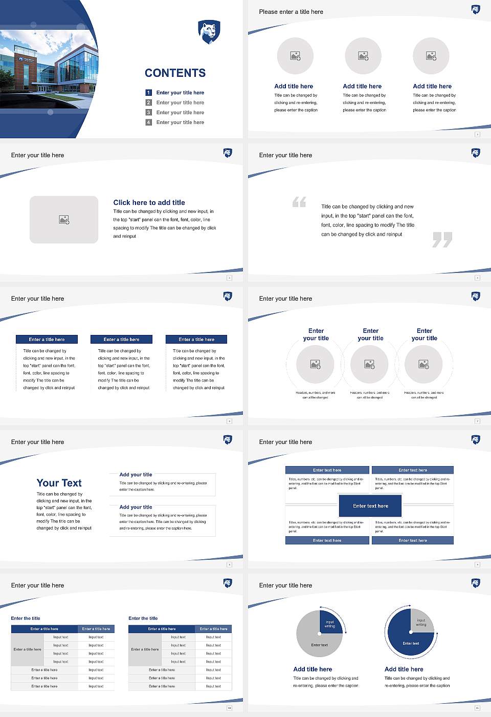 Pennsylvania State University-Penn State Lehigh Valley Course/Courseware Creation PPT Template16:9 ratio PPT effect preview image2