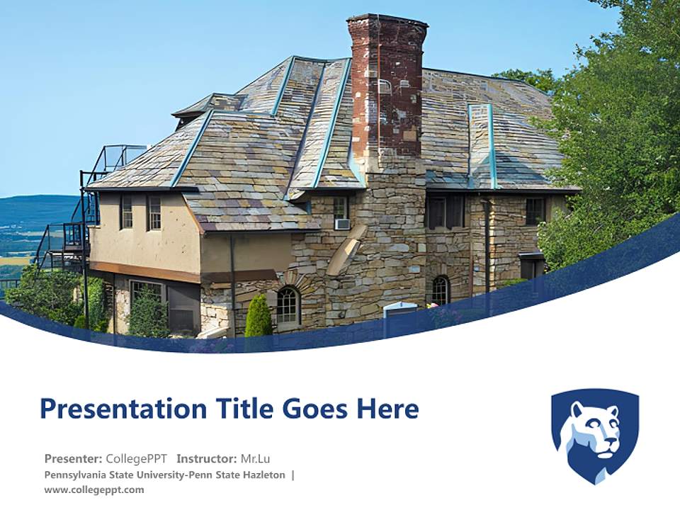 Pennsylvania State University-Penn State Hazleton Course/Courseware Creation PPT Template4:3 ratio PPT effect preview image5