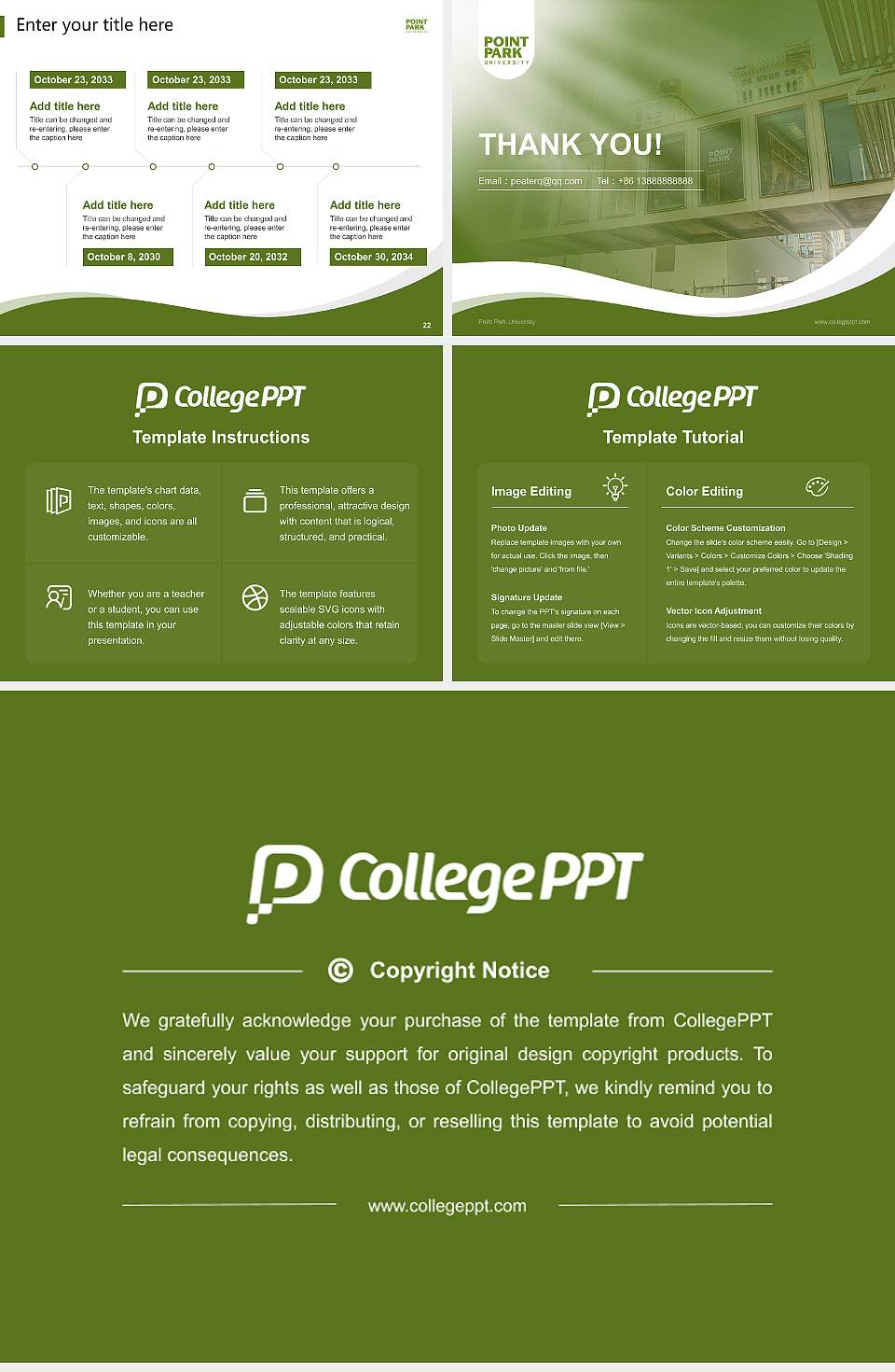 Point Park University Lecture Sharing and Networking Event PPT Template4:3 ratio PPT effect preview image4