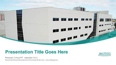 Ponce Health Sciences University-Centro Universitario De San Juan Course/Courseware Creation PPT Template