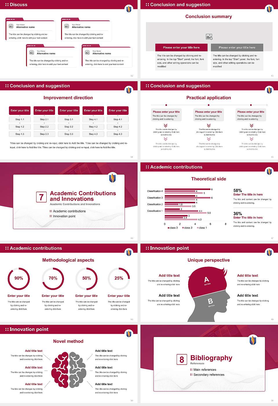 Philadelphia College of Osteopathic Medicine Graduation Thesis Defense PPT Template16:9 ratio PPT effect preview image6